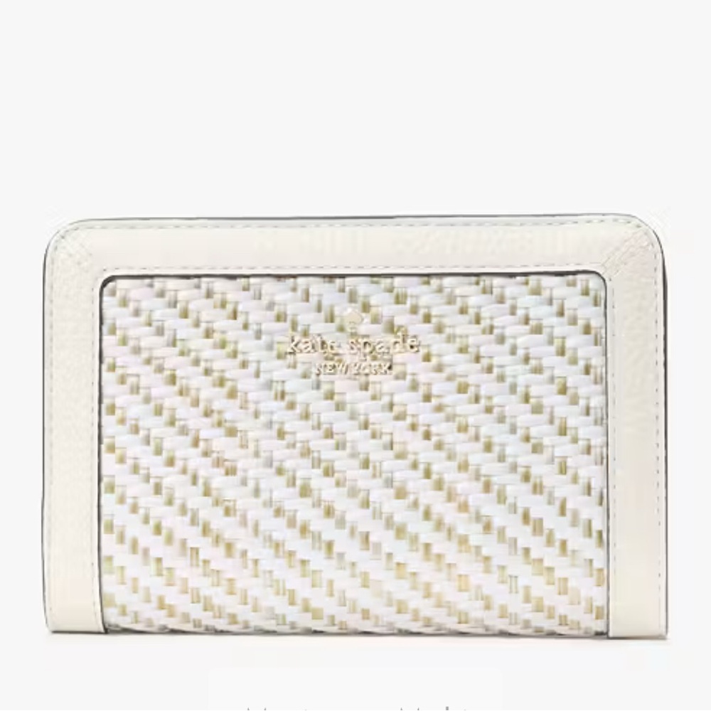 Lena Straw Medium Bifold Wallet